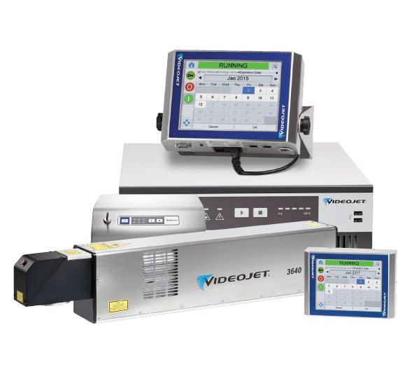 เครื่องพิมพ์วันที่ผลิตเลเซอร์ VideoJet CO2 และ Fiber Laser