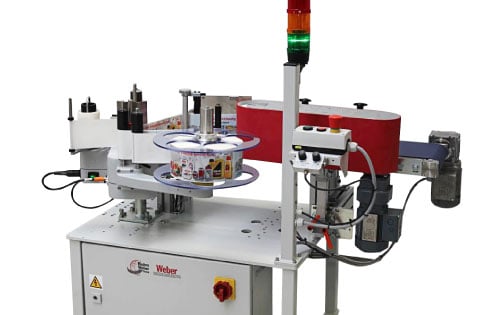 Products label bottle applicator Geset