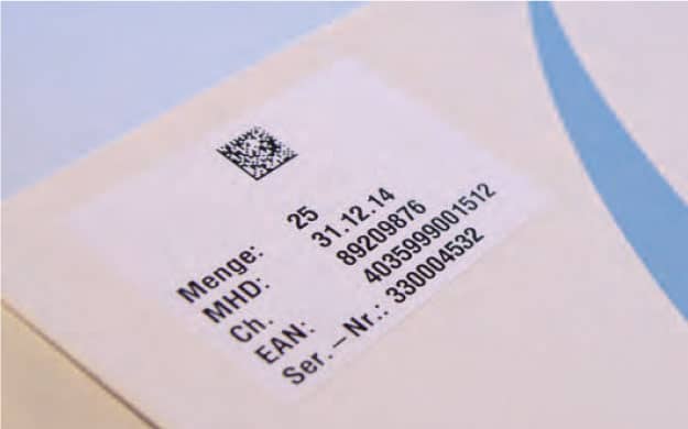 Application print and apply label printer Sticker QR Code