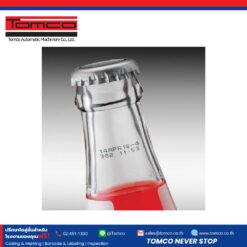 ตัวอย่างการพิมพ์วันที่และรหัสบนขวด ด้วยเครื่องพิมพ์ Videojet 1580 | Date and lot code printed on a bottle by Videojet 1580 CIJ